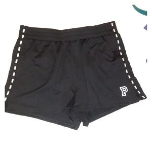 Pink VS- Black Track Shorts